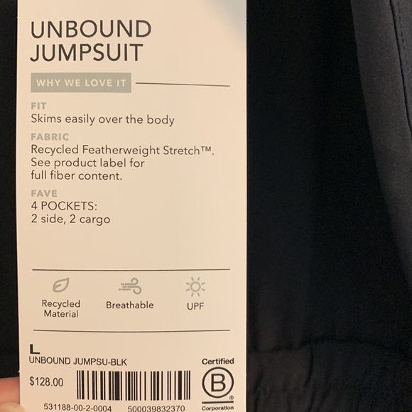 Athleta Unbound Jumpsuit (size L) - Picture 2 of 5